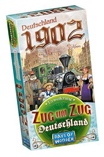 Days of Wonder, Zug um Zug – Deutschland 1902, Erweiterung, Familienspiel, Brettspiel, 2-5 Spieler, Ab 8+ Jahren, 45+ Minuten, Deutsch von Asmodee