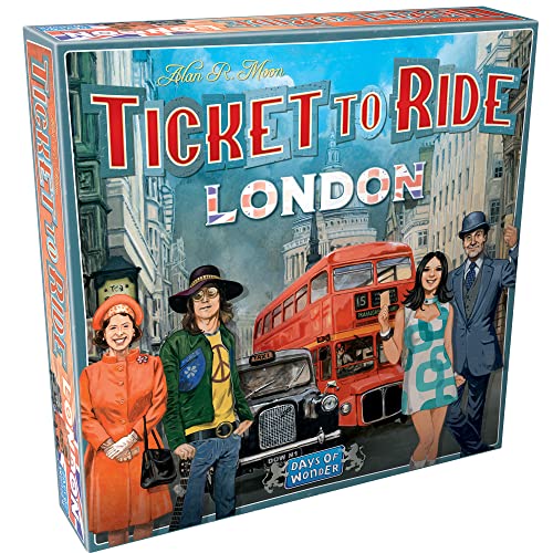 Days of Wonder, Ticket to Ride London Board Game, Ages 8+, for 2 to 4 Players, Average Playtime 10-15 Minutes von Days of Wonder