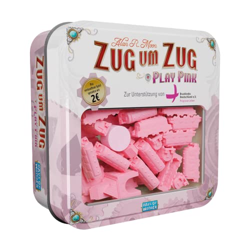 Days of Wonder | Zug um Zug – Play Pink | Erweiterung | Familienspiel | Brettspiel | 2-5 Spieler | Ab 8+ Jahren | 30-60 Minuten | Deutsch von Days of Wonder