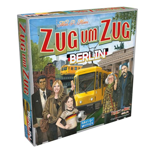 Days of Wonder, Zug um Zug: Berlin, Familienspiel, Brettspiel, 2-4 Spieler, Ab 8+ Jahren, 10-15 Minuten, Deutsch von Asmodee