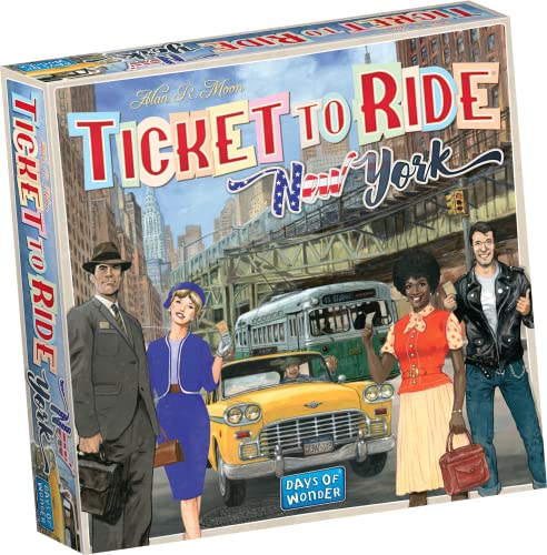 Days of Wonder , Ticket to Ride New York Board Game , Ages 8+ , For 2 to 4 players , Average Playtime 10-15 Minutes von Days of Wonder