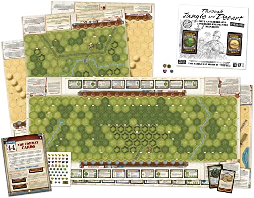 Days of Wonder , Memoir '44 OP6 Battle Map - Through Desert and Jungle, Board Game, Ages 8+, 2-8 Players, 30-90 Minutes Playing Time von Days of Wonder