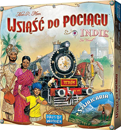 Rebel | In den Zug Fahren: Kollektion Map 2 - Indien und die Schweiz | Brettspiel | Familienspiel | Alter 8+ | 2-4 Spieler | Zusatz Rebel | In den Zug Fahren: Kollektion Map 2 - Indien und die Schweiz | Brettspiel | Familienspiel | Alter 8+ | 2-4 Spieler | Zusatz von Days of Wonder