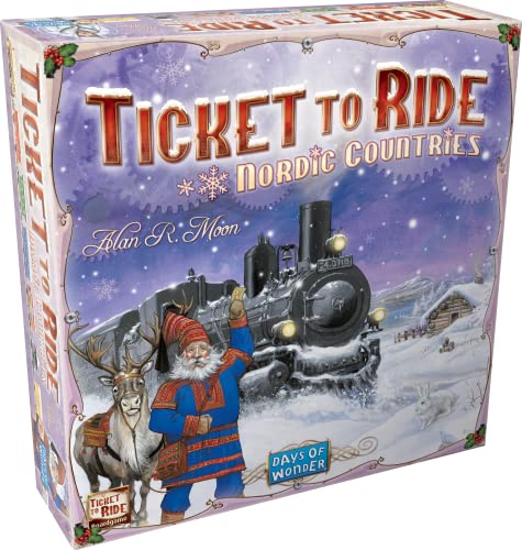 Days of Wonder , Ticket to Ride Nordic Countries Board Game , Ages 8+ , For 2 to 3 players , Average Playtime 30-60 Minutes von Days of Wonder