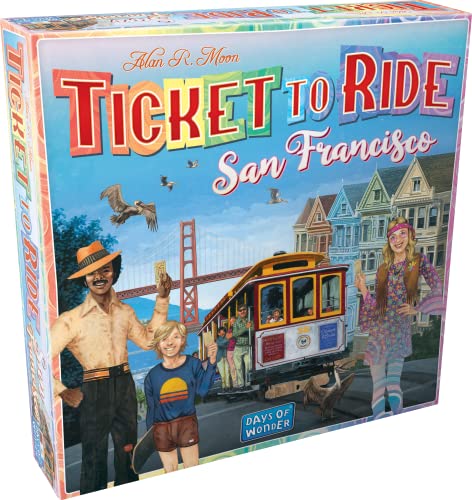 Days of Wonder, Ticket to Ride: San Francisco, Brettspiel, ab 8 Jahren, 2-4 Spieler, 10-15 Minuten Spielzeit (DOW720164) von Days of Wonder