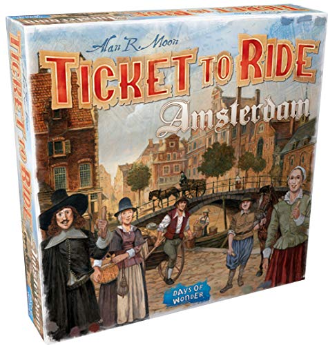 Days of Wonder,Ticket to Ride Amsterdam Board Game, Family Board Game, Board Game for Adults and Family, Train Game, Ages 8+, for 2 to 4 Players, Average Playtime 10-15 Minutes von Days of Wonder