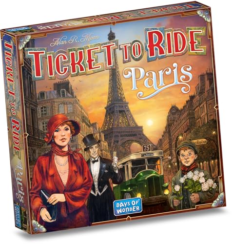 Zug um Zug Paris Brettspiel – Strategiespiel zum Bahnaufbau mit detaillierten Pariser Bussen, lustiges Familienspiel für Kinder & Erwachsene, ab 8 Jahren, 2–4 Spieler, 10–15 Minuten Spielzeit, Zug um Zug Paris Brettspiel – Strategiespiel zum Bahnaufbau mit detaillierten Pariser Bussen, lustiges Familienspiel für Kinder & Erwachsene, ab 8 Jahren, 2–4 Spieler, 10–15 Minuten Spielzeit, von Days of Wonder
