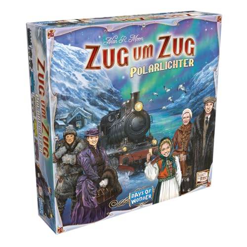 Days of Wonder, Zug um Zug: Polarlichter, Familienspiel, 2-5 Spieler, 8+ Jahre, 30-60 Minuten, Deutsch von Days of Wonder