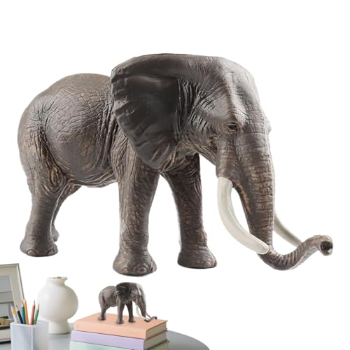 Dayysiuy Elefant Deko Für Zuhause,Asiatischer Elefant Deko Figur - Frühkindliches Lernspielzeug Robuste Tierfigur Für Schlafzimmer Wohnzimmer Arbeitszimmer Esszimmer von Dayysiuy