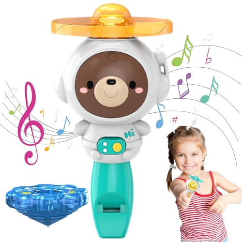 Dayysiuy Gyro-Spinner-Spielzeug, beleuchtetes Spinner-Spielzeug, Whistle Kids Beleuchtetes Gyroskop-Spinnerspielzeug für Kinder, Niedliches buntes Cartoon-Tier-Spinner-Spielzeug für Geburtstag, Dayysiuy Gyro-Spinner-Spielzeug, beleuchtetes Spinner-Spielzeug, Whistle Kids Beleuchtetes Gyroskop-Spinnerspielzeug für Kinder, Niedliches buntes Cartoon-Tier-Spinner-Spielzeug für Geburtstag, von Dayysiuy