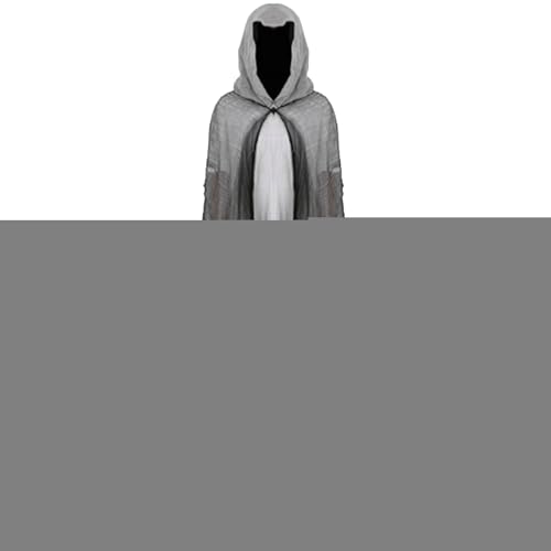 Dayysiuy Halloween-Geisterumhang, Halloween-Kostüm für Erwachsene, männlicher Geist - Atmungsaktives Spukhaus-Cosplay-Kostüm für Erwachsene | Atmungsaktives gruseliges Spukhaus-Kostüm von Dayysiuy