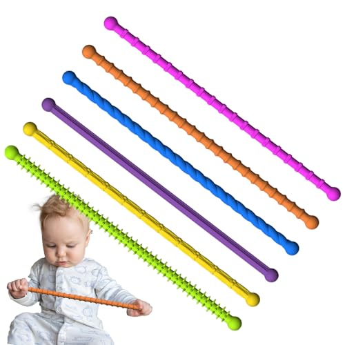 Dayysiuy Kinder Sinnespielzeug,6 Stück Sensorisches Nudeltextur Fidget Spielzeug - Weiches Elastisches Silikon Emotionen Begleiter Zur Beruhigung Und Entspannung Für Lernen Picknick Camping Dayysiuy Kinder Sinnespielzeug,6 Stück Sensorisches Nudeltextur Fidget Spielzeug - Weiches Elastisches Silikon Emotionen Begleiter Zur Beruhigung Und Entspannung Für Lernen Picknick Camping von Dayysiuy