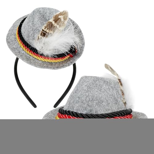Dayysiuy Oktoberfest Kopfband | Bierfest Kopfbedeckung - Retro Filz Hutbänder Für Frauen Zu Oktoberfest Und Halloween Veranstaltungen von Dayysiuy