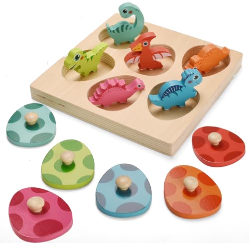 Dazhshun Holzspielzeug ab 1 Jahr,Montessori Baby Holzpuzzle Dino Eier für 12-36 Monate Mädchen und Jungen,Greifpuzzle Motorikspielzeug Sortierspiel Geburztag Ostern Geschenk für 1 2 3 Jahr Kinder Dazhshun Holzspielzeug ab 1 Jahr,Montessori Baby Holzpuzzle Dino Eier für 12-36 Monate Mädchen und Jungen,Greifpuzzle Motorikspielzeug Sortierspiel Geburztag Ostern Geschenk für 1 2 3 Jahr Kinder von Dazhshun