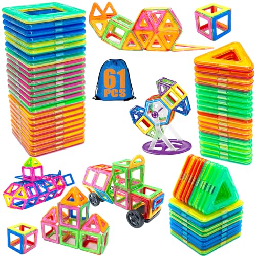 Dazhtu Magnetische Bausteine,61 Teile Magnet Spielzeug,Kinder Magnetbausteine,Magnetspiel für Kinder Geschenk,Lernspielzeug Bauklötze Kinderspielzeug,Magnet Spielzeug Kinder ab 3 Jahre Mädchen Junge Dazhtu Magnetische Bausteine,61 Teile Magnet Spielzeug,Kinder Magnetbausteine,Magnetspiel für Kinder Geschenk,Lernspielzeug Bauklötze Kinderspielzeug,Magnet Spielzeug Kinder ab 3 Jahre Mädchen Junge von Dazhtu