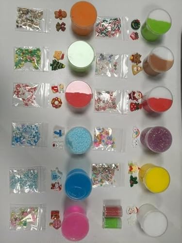 Dazhtu Slime Set, 12 Stück Slime Fluffy Set, Schleim Kinder Party Geschenk, Duftend Putty Spielzeug, Kinder Mini Fluffy Slime Kit mit Zubehör,Stressabbau Geschenk für Jungen Mädchen Dazhtu Slime Set, 12 Stück Slime Fluffy Set, Schleim Kinder Party Geschenk, Duftend Putty Spielzeug, Kinder Mini Fluffy Slime Kit mit Zubehör,Stressabbau Geschenk für Jungen Mädchen von Dazhtu
