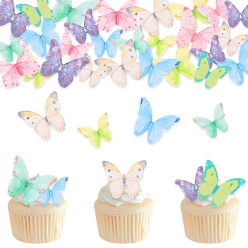 DazzJoy Essbare Schmetterlinge für Torte,40 Stück Schmetterling Essbare Tortendeko,Cupcake Topper Geburtstag,Muffin Deko Essbar,Tortendeko Essbar Hochzeit,Essbare Deko für Torten DazzJoy Essbare Schmetterlinge für Torte,40 Stück Schmetterling Essbare Tortendeko,Cupcake Topper Geburtstag,Muffin Deko Essbar,Tortendeko Essbar Hochzeit,Essbare Deko für Torten von Dazzjoy