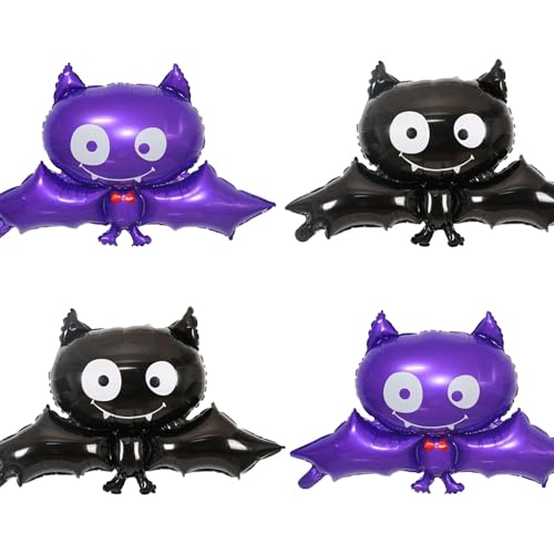 DazzJoy Halloween Fledermaus Deko Luftballons, 4 Stück XXL Luftballon Halloween Deko Fledermaus, Halloween Fledermaus Folienballon, Halloween Deko Outdoor Garten, Halloween Party Deko, Horror Deko DazzJoy Halloween Fledermaus Deko Luftballons, 4 Stück XXL Luftballon Halloween Deko Fledermaus, Halloween Fledermaus Folienballon, Halloween Deko Outdoor Garten, Halloween Party Deko, Horror Deko von Dazzjoy