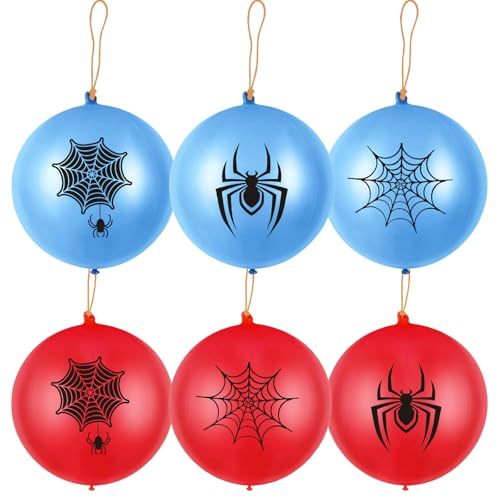DazzJoy 6 Stück Spider Punch Luftballons Groß, XXL Luftballon Spidey, Große Luftballons Spinnen, 18 Zoll/45 cm Spider Perforierte Ballons mit Elastischen Band, Spidey Robuste Riesen Punch Luftballon DazzJoy 6 Stück Spider Punch Luftballons Groß, XXL Luftballon Spidey, Große Luftballons Spinnen, 18 Zoll/45 cm Spider Perforierte Ballons mit Elastischen Band, Spidey Robuste Riesen Punch Luftballon von Dazzjoy