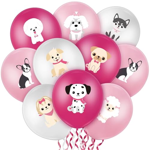 DazzJoy 18 Stück Luftballon Hund, Tier Luftballons Tiere Hunde Geburtstag Deko, Ballon Hund Luftballon Tiere Ballons, Hunde Helium Ballons Tiere für Kindergeburtstag Deko Junge Mädchen, Party Animals von Dazzjoy