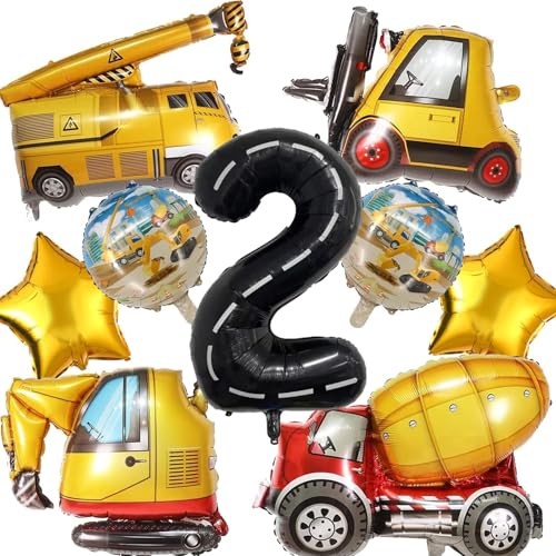 DazzJoy Bagger Geburtstagsdeko 2 Jahre Junge, Bagger Geburtstag Deko 2 Jahre, Bagger Deko Kindergeburtstag 2 Jahre, Bagger Luftballons Geburtstag 2 Jahre Junge, Bagger Luftballon 2. Geburtstag Junge DazzJoy Bagger Geburtstagsdeko 2 Jahre Junge, Bagger Geburtstag Deko 2 Jahre, Bagger Deko Kindergeburtstag 2 Jahre, Bagger Luftballons Geburtstag 2 Jahre Junge, Bagger Luftballon 2. Geburtstag Junge von Dazzjoy