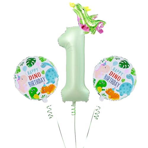 DazzJoy Dino Luftballon 1. Geburtstag Junge, Dino Geburtstagsdeko 1 Jahr Junge, Grün Luftballons Zahlen 1 mit Dino, Luftballons Geburtstag 1 Jahr Junge, Dino Ballon 1 Geburtstag, Helium Ballon Zahl 1 DazzJoy Dino Luftballon 1. Geburtstag Junge, Dino Geburtstagsdeko 1 Jahr Junge, Grün Luftballons Zahlen 1 mit Dino, Luftballons Geburtstag 1 Jahr Junge, Dino Ballon 1 Geburtstag, Helium Ballon Zahl 1 von Dazzjoy
