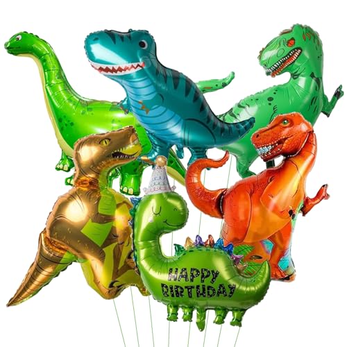 DazzJoy Dino Luftballon Tiere Ballons, XXL Luftballon Dino Geburtstag Deko, Dinosaurier Luftballons Tiere Geburtstag, Dino Ballon Tiere, Dinosaurier Folienballon Tiere für Dschungel Deko Geburtstag DazzJoy Dino Luftballon Tiere Ballons, XXL Luftballon Dino Geburtstag Deko, Dinosaurier Luftballons Tiere Geburtstag, Dino Ballon Tiere, Dinosaurier Folienballon Tiere für Dschungel Deko Geburtstag von Dazzjoy