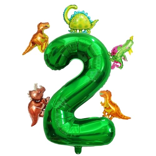 Dino Zahlen Luftballon 2. Geburtstag, 40 Zoll Grün Zahlenballon 2 mit Dino Folienballon, Geburtstagsdeko 2 Jahre Junge Mädchen, Dino Zahlen Helium Ballon 2,Ballons 2 für Geburtstag Jubiläum Party Deko Dino Zahlen Luftballon 2. Geburtstag, 40 Zoll Grün Zahlenballon 2 mit Dino Folienballon, Geburtstagsdeko 2 Jahre Junge Mädchen, Dino Zahlen Helium Ballon 2,Ballons 2 für Geburtstag Jubiläum Party Deko von Dazzjoy