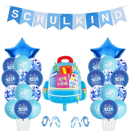 DazzJoy Einschulung Deko Luftballons Set von Dazzjoy