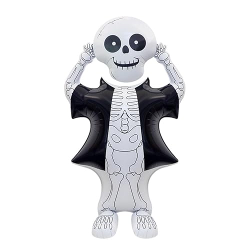 DazzJoy Halloween Totenkopf Luftballons Stehend von Dazzjoy
