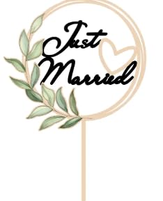 DazzJoy Holz Cake Topper Just Married DazzJoy Holz Cake Topper Just Married von Dazzjoy