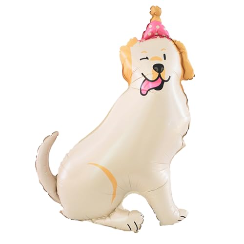 DazzJoy Hund Folienballon Tiere Geburtstag, XXL Hunde Luftballon Tiere Ballons, Luftballons Tiere Geburtstag Deko Hunde, Helium Ballons Tiere Hund für Kindergeburtstag Deko Mädchen Junge, Babyparty von Dazzjoy