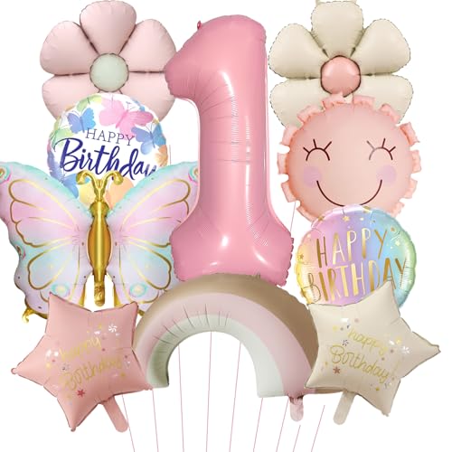 DazzJoy Geburtstagsdeko 1 Jahr Mädchen mit Schmetterling Folienballon, Schmetterling Luftballon Deko 1. Geburtstag Mädchen, Schmetterling Ballon 1 Jahr Geburtstag Mädchen, Erster Geburtstag Mädchen DazzJoy Geburtstagsdeko 1 Jahr Mädchen mit Schmetterling Folienballon, Schmetterling Luftballon Deko 1. Geburtstag Mädchen, Schmetterling Ballon 1 Jahr Geburtstag Mädchen, Erster Geburtstag Mädchen von Dazzjoy