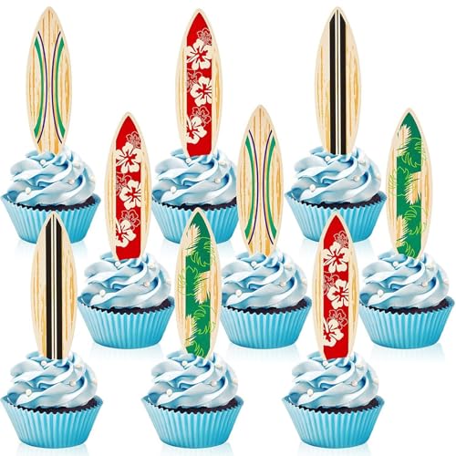 DazzJoy 36 Stück Sommer Tortendeko Surfbrett Deko,Cupcake Deko Surfbrett Muffin Deko Kindergeburtstag,Tortendeko Hawaii,Cupcake Topper Strandthema,Kuchendeko Sommerthema Torten Topper DazzJoy 36 Stück Sommer Tortendeko Surfbrett Deko,Cupcake Deko Surfbrett Muffin Deko Kindergeburtstag,Tortendeko Hawaii,Cupcake Topper Strandthema,Kuchendeko Sommerthema Torten Topper von Dazzjoy