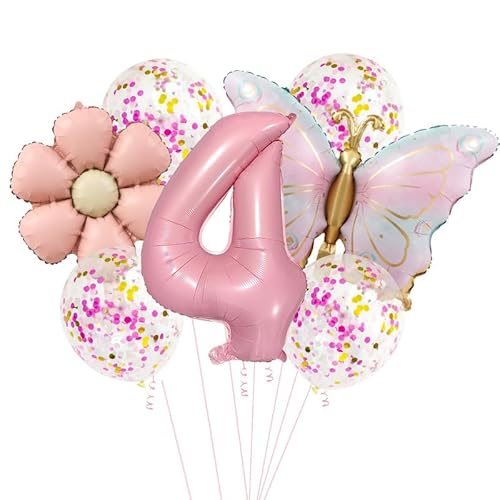 Schmetterlinge Deko Luftballon Geburtstag Mädchen (4) von Dazzjoy