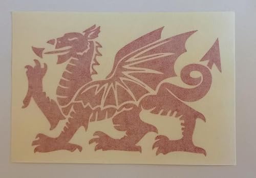 2 x großer walisischer roter Drache Autoaufkleber 29 cm x 19 cm Aufkleber Van Motorrad 2 x großer walisischer roter Drache Autoaufkleber 29 cm x 19 cm Aufkleber Van Motorrad von Dazzle Glitter Tattoos