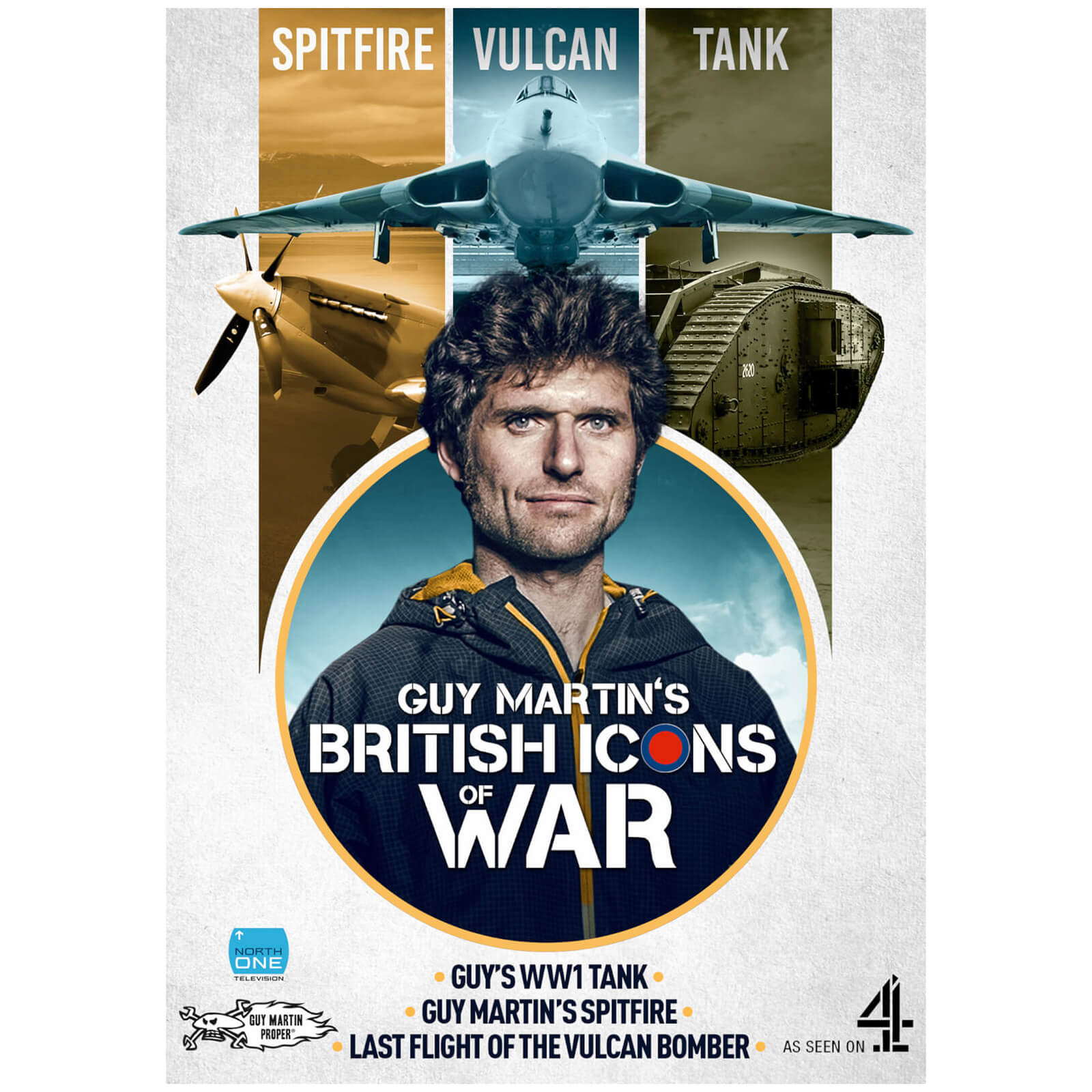 Guy Martin's British Icons of War - Boxset (Vulcan/Spitfire/Tank) von Dazzler
