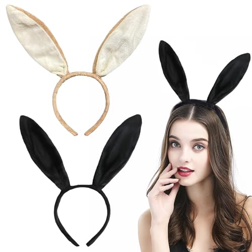 Osterhasenohren-Haarreif für Kinder und Erwachsene, niedliches weiches Kaninchenohren-Haarband, Plüsch-Hasenohren, Kostüm-Zubehör für Ostern, Cosplay, Party, Abschlussball, Weltbuchtag (Braun, Osterhasenohren-Haarreif für Kinder und Erwachsene, niedliches weiches Kaninchenohren-Haarband, Plüsch-Hasenohren, Kostüm-Zubehör für Ostern, Cosplay, Party, Abschlussball, Weltbuchtag (Braun, von Dazzroi