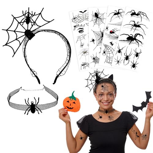 Dbuwqips 6 Stück Spinnweben Stirnband Spinnen-Haarreifen Spinnen Kopfschmuck für Halloween Verkleiden Sich Prom Partei Dbuwqips 6 Stück Spinnweben Stirnband Spinnen-Haarreifen Spinnen Kopfschmuck für Halloween Verkleiden Sich Prom Partei von Dbuwqips