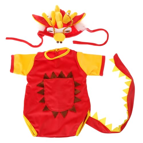 Babyfotografie Requisiten Drachen Kostüm Kopfbedeckung Neugeborene Foto Requisiten Baby Fotoshootings Säuglingsfotoanzug Jumpsuit von Dcaknri