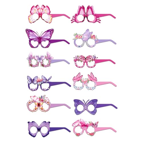 Dcaknri 12pcs Schmetterlingspapiergläser Rahmenfotografie Requisiten Für Erwachsene Kinder Hochzeits Geburtstag Weihnachten Festival Feier Dcaknri 12pcs Schmetterlingspapiergläser Rahmenfotografie Requisiten Für Erwachsene Kinder Hochzeits Geburtstag Weihnachten Festival Feier von Dcaknri