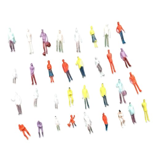 Dcaknri 25 Stück zufällige Minaiture-Menschen-Figuren, verschiedene Posen für Urbane, Dioramen, Zug-Layouts und kreative Projekte, Urban-Miniaturen, pädagogische Dioramen von Dcaknri