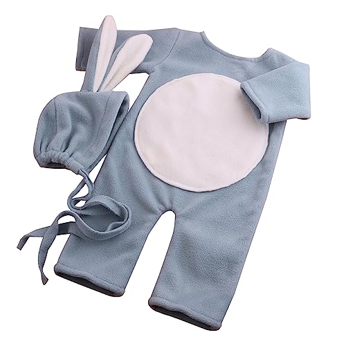 Dcaknri 2pcs Baby Strampler Kostüm Overall Kaninchen Hats Säuglinge Neugeborene Fotografie Requisiten Foto Clothing Outfit Dcaknri 2pcs Baby Strampler Kostüm Overall Kaninchen Hats Säuglinge Neugeborene Fotografie Requisiten Foto Clothing Outfit von Dcaknri