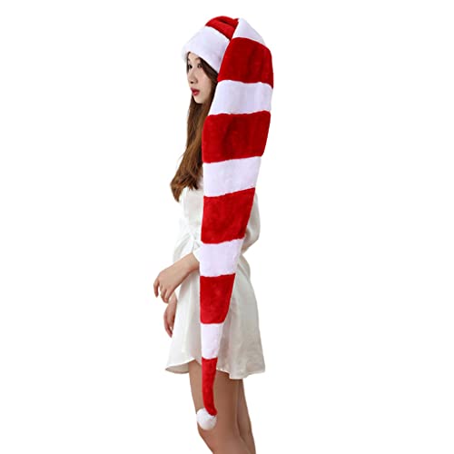 Dcaknri 51 Zoll Lang Gestreifte Weihnachtsfest Weihnachtsmütze Rot+weißer Weihnachtsmut Weihnachtsfest Flauschig Plüschiger Weihnachtsmütze Für Urlaubskostüm Dcaknri 51 Zoll Lang Gestreifte Weihnachtsfest Weihnachtsmütze Rot+weißer Weihnachtsmut Weihnachtsfest Flauschig Plüschiger Weihnachtsmütze Für Urlaubskostüm von Dcaknri