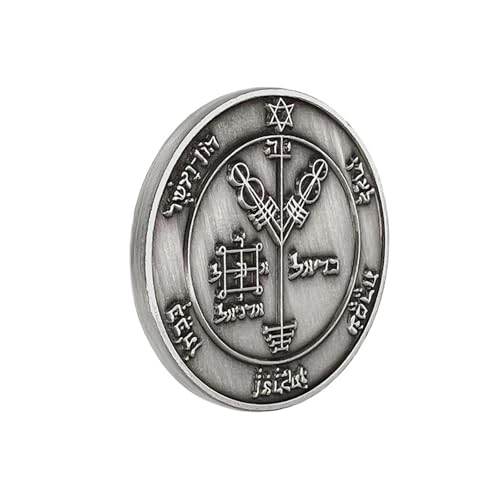 Dcaknri Antiquitätenstil Legierungen König Solomon Jupiters Versiegelung Von Münzen Für Meditationen Spiritueller Schutz Und Vermögen Anziehung Mystische Talismanen Münze von Dcaknri