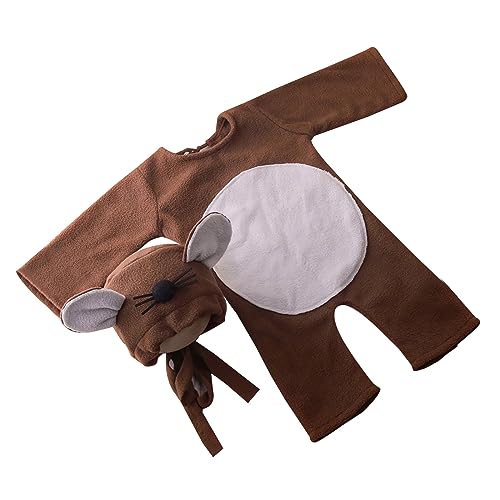 Dcaknri Baby Fotosaufnahmen Requisiten Maus Kostümhut & Strampler Foto Requisiten Neugeborene Neugeborene Foto Kleidung Pilling Resistant Unisex Dcaknri Baby Fotosaufnahmen Requisiten Maus Kostümhut & Strampler Foto Requisiten Neugeborene Neugeborene Foto Kleidung Pilling Resistant Unisex von Dcaknri
