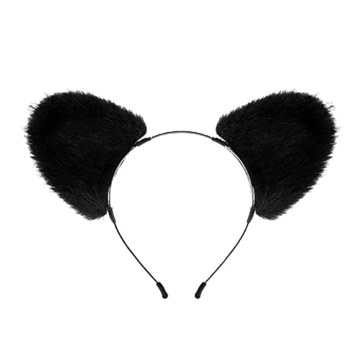 Dcaknri Einzigartiger Bärenohr-Kopfschmuck für Damen und Kinder, einfaches Cosplay, Heaband-Kostüm, Haar-Accessoire, wertet jedes Outfit auf von Dcaknri