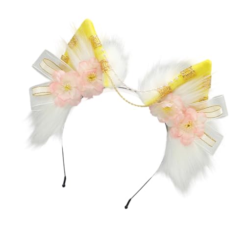 Dcaknri Elastische Tierohr-Kopfbedeckung, Premium, pelziger Plüsch-Kopfschmuck, Kostüm, Partys, Haar-Accessoire, Kinder, Erwachsene, Geschenk, Party, Rollenspiel, Haarband für Halloween, Weihnachten Dcaknri Elastische Tierohr-Kopfbedeckung, Premium, pelziger Plüsch-Kopfschmuck, Kostüm, Partys, Haar-Accessoire, Kinder, Erwachsene, Geschenk, Party, Rollenspiel, Haarband für Halloween, Weihnachten von Dcaknri