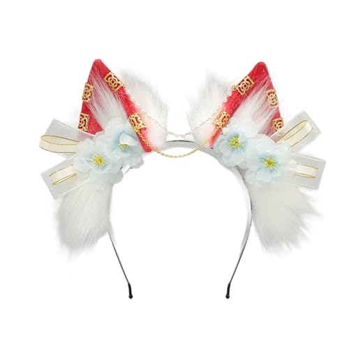 Dcaknri Elastische Tierohr-Kopfbedeckung, Premium, pelziger Plüsch-Kopfschmuck, Kostüm, Partys, Haar-Accessoire, Kinder, Erwachsene, Geschenk, Party, Rollenspiel, Haarband für Halloween, Weihnachten Dcaknri Elastische Tierohr-Kopfbedeckung, Premium, pelziger Plüsch-Kopfschmuck, Kostüm, Partys, Haar-Accessoire, Kinder, Erwachsene, Geschenk, Party, Rollenspiel, Haarband für Halloween, Weihnachten von Dcaknri