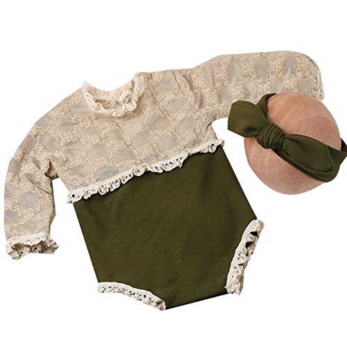 Dcaknri Foto Requisiten Für Mädchen 0-3M Kopfschmuck & Spitzen Overalls Monats Party Foto Kleidung Neugeborene Haarbögen Outfit Dcaknri Foto Requisiten Für Mädchen 0-3M Kopfschmuck & Spitzen Overalls Monats Party Foto Kleidung Neugeborene Haarbögen Outfit von Dcaknri